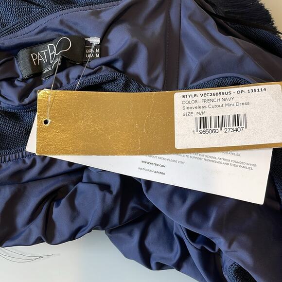 PatBO Navy One-Shoulder Mini Dress - Picture 7 of 8